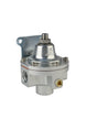 Aeromotive 3-port carbureted fuel pressure regulator with two ORB-06 and one ORB-6 fittings for precise fuel pressure control.
