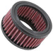 K&N Engineering round custom air filter with 2.875-inch ID, 3.875-inch OD, and 2-inch height, designed for drop-in air filtration.