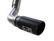 aFe MACHForce XP Catback exhaust with black tip for GM Silverado/Sierra 1500 2014 V-5.3/6.2L pickup truck, side view