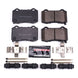 PowerStop Z23 Evolution Sport brake pads with hardware for rear of 2004-2007 Cadillac CTS, high-performance brake replacement