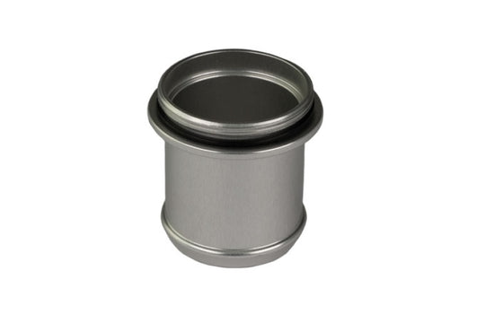 Turbosmart 29mm plumb back BOV fitting showing precision-machined metal component for turbocharged engines.