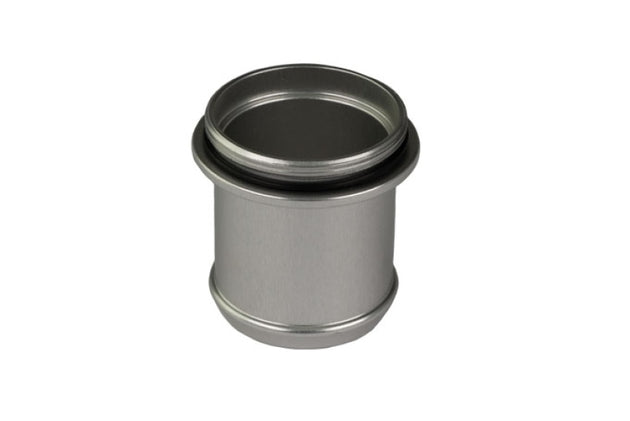 Turbosmart 29mm plumb back BOV fitting showing precision-machined metal component for turbocharged engines.