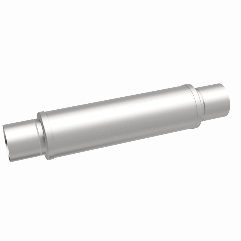 Magnaflow MagnaFlow muffler Mag SS 3-inch with 14x4x4 and 3.0x3.0 dimensions, showing the sleek stainless steel finish