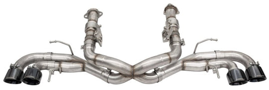 CORSA Performance Corsa 20-25 Corvette C8 3-inch Xtreme Cat-Back Exhaust with 4.5-inch black quad tips and integrated stock AFM valve