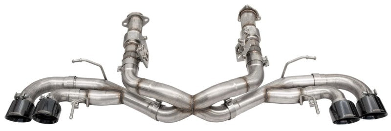 CORSA Performance Corsa 20-25 Corvette C8 3-inch Xtreme Cat-Back Exhaust with 4.5-inch black quad tips and integrated stock AFM valve