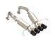 MBRP catback exhaust system with 3-inch dual split rear axle back and carbon fiber tips for Chevrolet Corvette 2014-2019