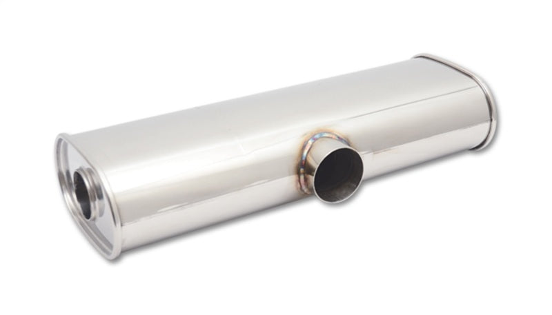 Vibrant StreetPower Oval Muffler 6x10x24 inches with dual 3-inch side in split dual outlets, long body design and 3.5-inch ID