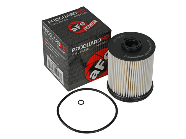 aFe ProGuard D2 Fuel Filter for GM Diesel Trucks V8 6.6L L5P 2017-2021, designed to filter fuel in diesel engine systems