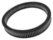 K&N Engineering custom cotton gauze air filter, 14-inch diameter, drop-in style, with pleated cotton filter media for optimal airflow.