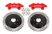 BMR Chevrolet Corvette brake kit with 15-inch drilled and slotted rotors and red calipers for enhanced performance.