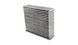 Vibrant horizontal flow intercooler core, 14x11.75x3.5 inches, with vibrant fins and core structure for efficient cooling.