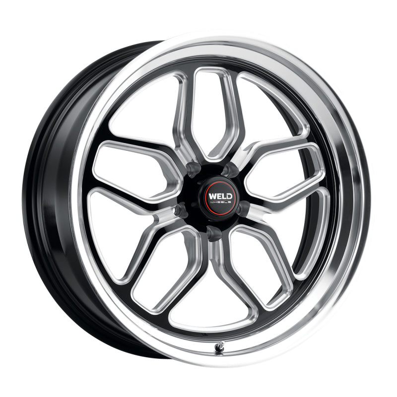 Weld S107 22x10.5 Laguna cast wheels in gloss black with 5x127 bolt pattern, ET13 offset, 78.1mm bore, BS6.25 bead seat