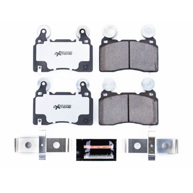 PowerStop Z26 Extreme Street brake pads for 2016-2018 Cadillac CT6 front performance brake system with hardware