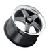 Weld S104 20x10.5 Ventura cast wheel with gloss black finish, 5x127 bolt pattern, ET13 offset, 78.1mm diameter, BS6.25.