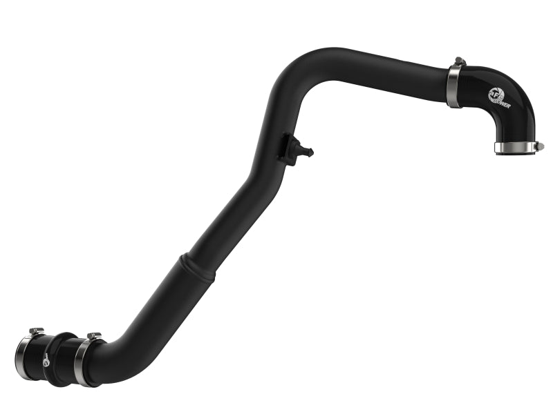 aFe BladeRunner aluminum hot and cold charge pipe kit in black for Ford F-150 V6 2.7L 2024-2026 intercooler system