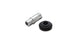 Vibrant 10mm aluminum vacuum hose fitting with rubber grommet, used for automotive and industrial hose connections.