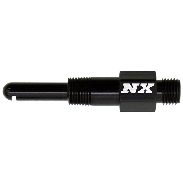 Nitrous Express single discharge dry nitrous nozzle with 1/8 NPT fitting for performance vehicle nitrous systems.