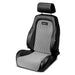 Black and white Sparco GT race seat with supportive bolsters and racing harness openings, designed for high-performance driving.