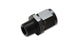 Vibrant 12AN to 3/4 inch NPT female swivel straight adapter fitting, metallic with threaded ends for hydraulic or fuel connections.