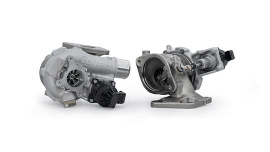 Garrett 2021+ Ford Bronco 2.7L GT1752S PowerMax Turbocharger Kit with turbocharger components and mounting hardware.