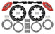 Wilwood 17-21 Can-Am X3RS red 6-piston rear brake kit with drilled 11.25-inch rotors for enhanced performance.