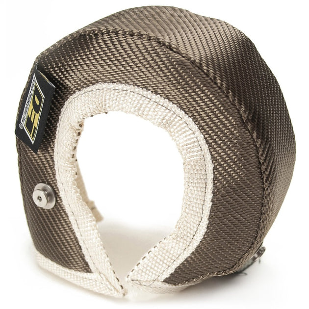 DEI Turbo Shield T25-T28 titanium turbo blanket shield only, high-temperature insulated cover for turbochargers.