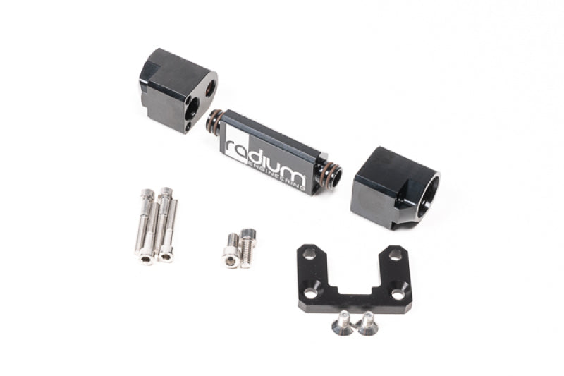 Radium Engineering Flex Fuel Kit with Split-Flow Flex Fuel Sensor Adapter for precise fuel system monitoring