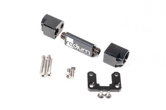 Radium Engineering Flex Fuel Kit with Split-Flow Flex Fuel Sensor Adapter for precise fuel system monitoring