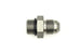 DeatschWerks 6AN ORB male to 6AN male flare adapter fitting with O-ring, used for high-performance fuel or oil lines