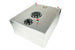 Aeromotive 20g 340 Stealth fuel cell tank for high-performance automotive fuel systems, shown in black with mounting hardware.