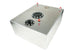 Aeromotive 20g 340 Stealth fuel cell tank for high-performance automotive fuel systems, shown in black with mounting hardware.
