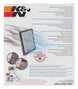 K&N Engineering cabin air filter for 2010-2015 Chevrolet Camaro V6 and SS V8 models, installed inside the vehicle cabin.