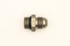 DeatschWerks 8AN ORB Male to 8AN Male fitting adapter with O-ring, used for high-performance fuel or oil lines.