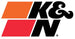 K&N 14-inch red custom air cleaner assembly with drop base, designed for direct fit air filters in automotive engine systems.