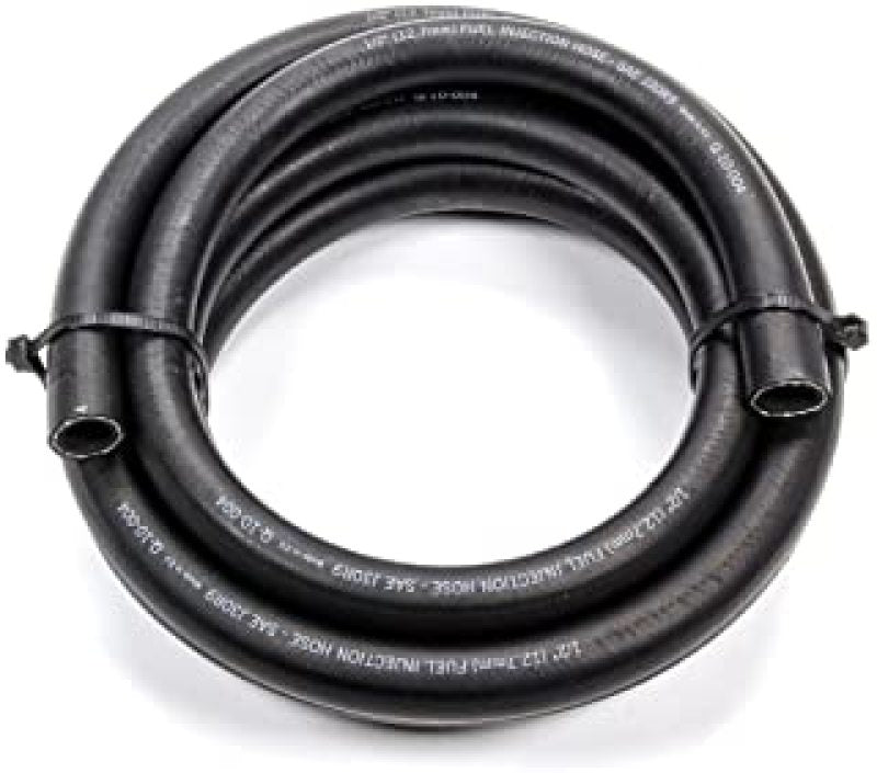 Black Fragola -6AN EZ Street low permeation fuel hose, 20-foot length, flexible automotive hose for fuel transfer applications.