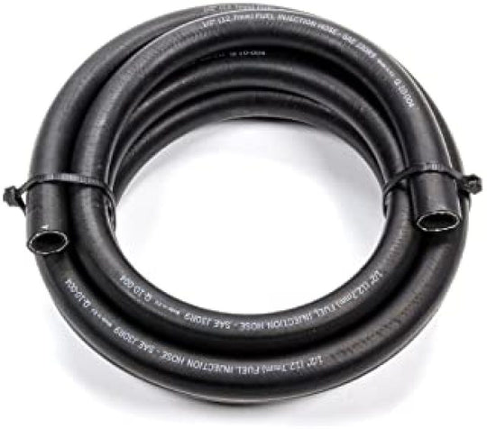 Black Fragola -6AN EZ Street low permeation fuel hose, 20-foot length, flexible automotive hose for fuel transfer applications.