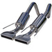 MBRP dual muffler axle back exhaust with rectangular tips installed on a 2005-2008 Chevy Corvette, showcasing polished metal tips.