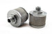 DeatschWerks stainless steel 6AN universal fuel pump pre-filter with 100 micron filtration for fuel system protection.