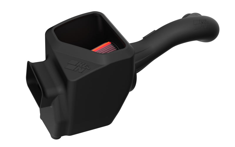 K&N Engineering cold air intake system for GM 1500 V8 trucks, featuring high-performance air filter and intake tube.