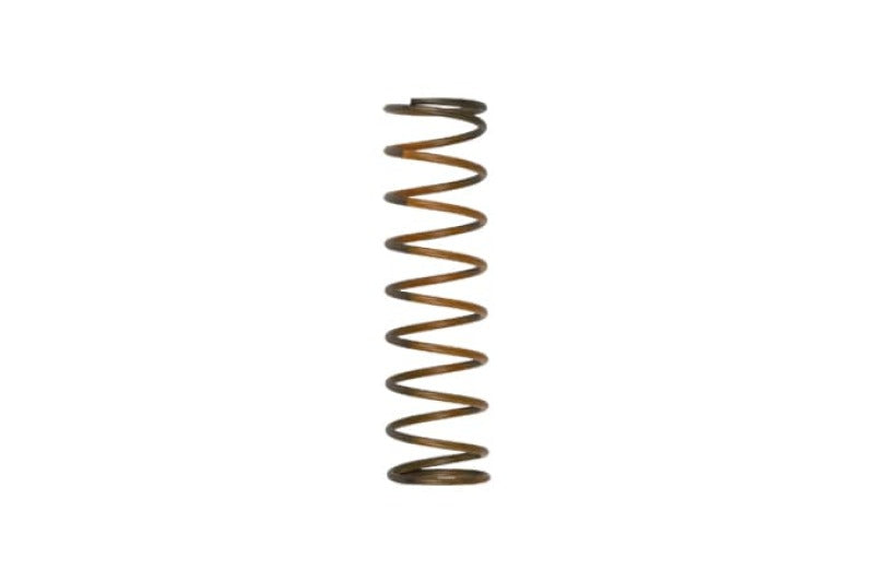 Turbosmart RacePort 8 inHg orange blow-off valve spring for turbocharger BOV accessories, showing the inner spring component.