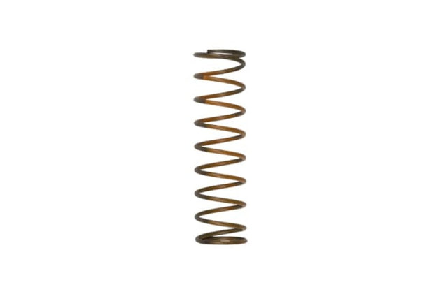 Turbosmart RacePort 8 inHg orange blow-off valve spring for turbocharger BOV accessories, showing the inner spring component.