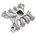 Edelbrock Victor Jr Ford EFI intake manifold for 4.6L engines, performance aluminum manifold with detailed carburetor mounting surface.