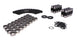 COMP Cams LS-type rocker arm trunnion kit for engine retrofit, showing detailed metal components and assembly parts.