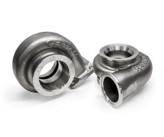 Garrett G38/GXR38 turbine housing kit with V-band, 0.85 A/R, featuring a durable cast iron construction for turbocharger applications.