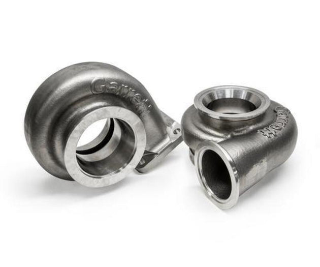 Garrett G38/GXR38 turbine housing kit with V-band clamp, 0.95 A/R, for turbocharger upgrade, high-performance turbine housing.