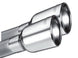 Borla catback exhaust system for 2020 Chevrolet Corvette C8 with dual round 4-inch tips and 3-inch diameter ATAK exhaust pipes.