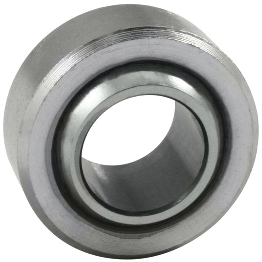QA1 HCOM-T Series bearing with 1-1/4 inch bore, heat-treated chrome-plated chromoly steel, featuring PTFE lining.