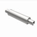 MagnaFlow Mag SS muffler with 14x4x4 inch dimensions and dual 2.25x2.25 inch inlet and outlet pipes, stainless steel construction.