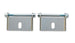 Vibrant Easy Mount IC bracket assembly with hardware, designed for intercoolers, includes two brackets and installation components.
