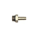 DeatschWerks 8AN ORB male to 3/8 inch male triple barb fitting with O-ring, automotive fuel or fluid line connector.